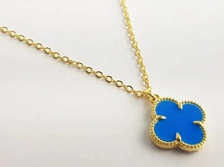 COLAR TREVO AZUL