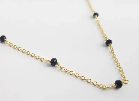 CHOKER ZIRC PRETA ELO BAILARINA